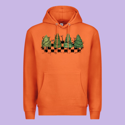 Premium Hoodie christmas checkered trees