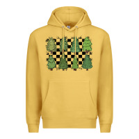 Antique Gold checkered trees Premium Hoodie - MaliasSmallBusiness