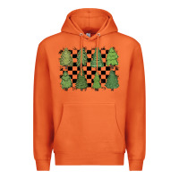 Carrot checkered trees Premium Hoodie - MaliasSmallBusiness