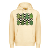 Pina Colada checkered trees Premium Hoodie - MaliasSmallBusiness