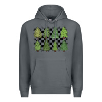 Rock checkered trees Premium Hoodie - MaliasSmallBusiness