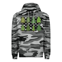 Slate Camo checkered trees Premium Hoodie - MaliasSmallBusiness