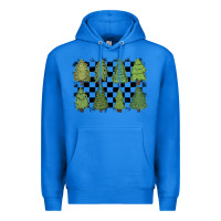 True Royal checkered trees Premium Hoodie - MaliasSmallBusiness