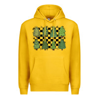 Lemon checkered trees Premium Hoodie - MaliasSmallBusiness