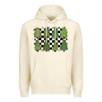 Sandshell checkered trees Premium Hoodie - MaliasSmallBusiness