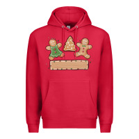 Cardinal gingerbread christmas Premium Hoodie - MaliasSmallBusiness