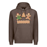 Coffee gingerbread christmas Premium Hoodie - MaliasSmallBusiness