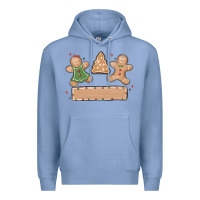 Colony Blue gingerbread christmas Premium Hoodie - MaliasSmallBusiness