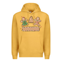 Mustard gingerbread christmas Premium Hoodie - MaliasSmallBusiness