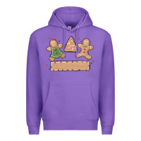 Purple gingerbread christmas Premium Hoodie - MaliasSmallBusiness