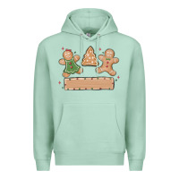 Seafoam gingerbread christmas Premium Hoodie - MaliasSmallBusiness