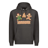 Smoke gingerbread christmas Premium Hoodie - MaliasSmallBusiness