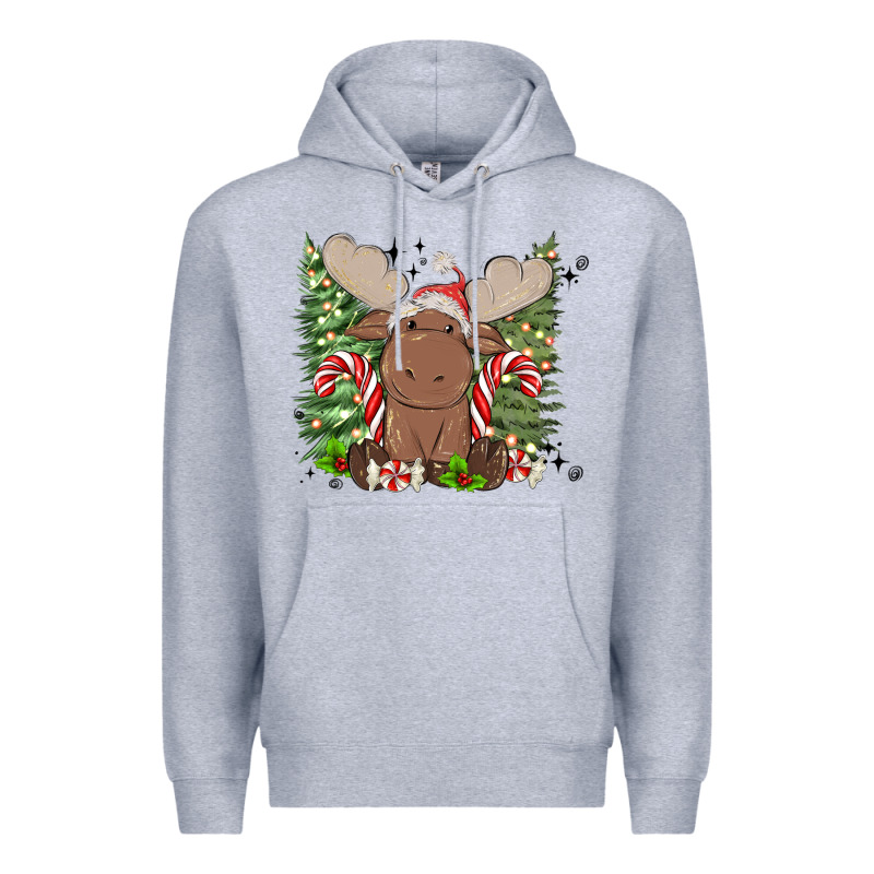 Christmas Reindeer Premium Hoodie by MaliasSmallBusiness | Teevron