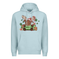 Blue Mist christmas reindeer Premium Hoodie - MaliasSmallBusiness