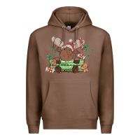 Chestnut christmas reindeer Premium Hoodie - MaliasSmallBusiness