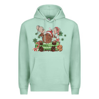 Seafoam christmas reindeer Premium Hoodie - MaliasSmallBusiness