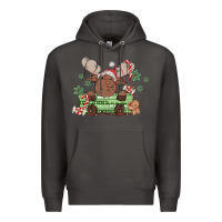 Smoke christmas reindeer Premium Hoodie - MaliasSmallBusiness