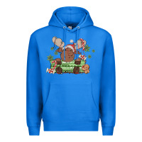 True Royal christmas reindeer Premium Hoodie - MaliasSmallBusiness