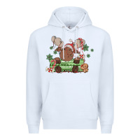 White christmas reindeer Premium Hoodie - MaliasSmallBusiness