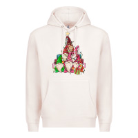Pale Pink christmas tree Premium Hoodie - MaliasSmallBusiness