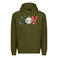 Army Green joy to the world Premium Hoodie - MaliasSmallBusiness