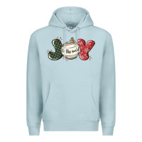Blue Mist joy to the world Premium Hoodie - MaliasSmallBusiness