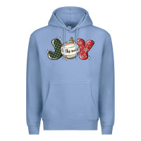 Colony Blue joy to the world Premium Hoodie - MaliasSmallBusiness