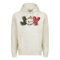 Oatmeal Heather joy to the world Premium Hoodie - MaliasSmallBusiness