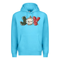 Ocean Blue joy to the world Premium Hoodie - MaliasSmallBusiness