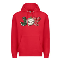 Red joy to the world Premium Hoodie - MaliasSmallBusiness