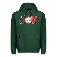 Sports Green joy to the world Premium Hoodie - MaliasSmallBusiness