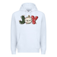 White joy to the world Premium Hoodie - MaliasSmallBusiness