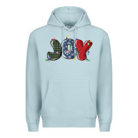 Blue Mist joy christmas lights Premium Hoodie - MaliasSmallBusiness