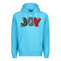 Ocean Blue joy christmas lights Premium Hoodie - MaliasSmallBusiness