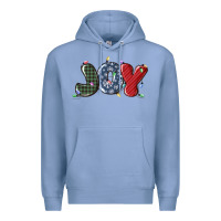 Colony Blue joy christmas lights Premium Hoodie - MaliasSmallBusiness