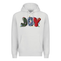 Dove Grey joy christmas lights Premium Hoodie - MaliasSmallBusiness