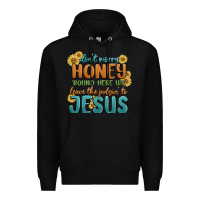 Black don't worry honey 'round here we Premium Hoodie - MaliasSmallBusiness