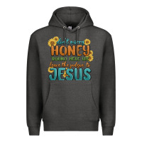 Charcoal Heather don't worry honey 'round here we Premium Hoodie - MaliasSmallBusiness
