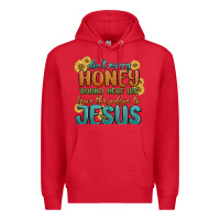 Red don't worry honey 'round here we Premium Hoodie - MaliasSmallBusiness
