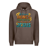 Coffee don't worry honey 'round here we Premium Hoodie - MaliasSmallBusiness