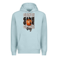 Blue Mist game day basketball bal Premium Hoodie - MaliasSmallBusiness