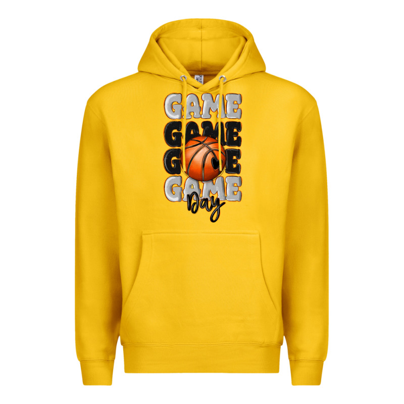Game Day Basketball Bal Premium Hoodie by MaliasSmallBusiness | Teevron