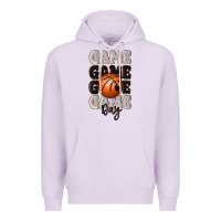 Lilac game day basketball bal Premium Hoodie - MaliasSmallBusiness