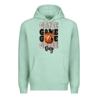 Seafoam game day basketball bal Premium Hoodie - MaliasSmallBusiness