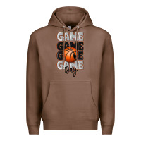 Chestnut game day basketball bal Premium Hoodie - MaliasSmallBusiness