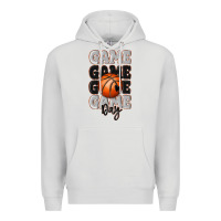 Dove Grey game day basketball bal Premium Hoodie - MaliasSmallBusiness