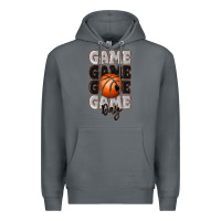 Rock game day basketball bal Premium Hoodie - MaliasSmallBusiness