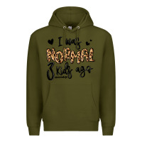 Army Green i was normal three kids ago momlife Premium Hoodie - MaliasSmallBusiness