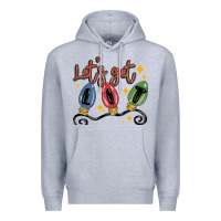 Heather Grey let's get lit Premium Hoodie - MaliasSmallBusiness
