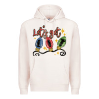 Pale Pink let's get lit Premium Hoodie - MaliasSmallBusiness